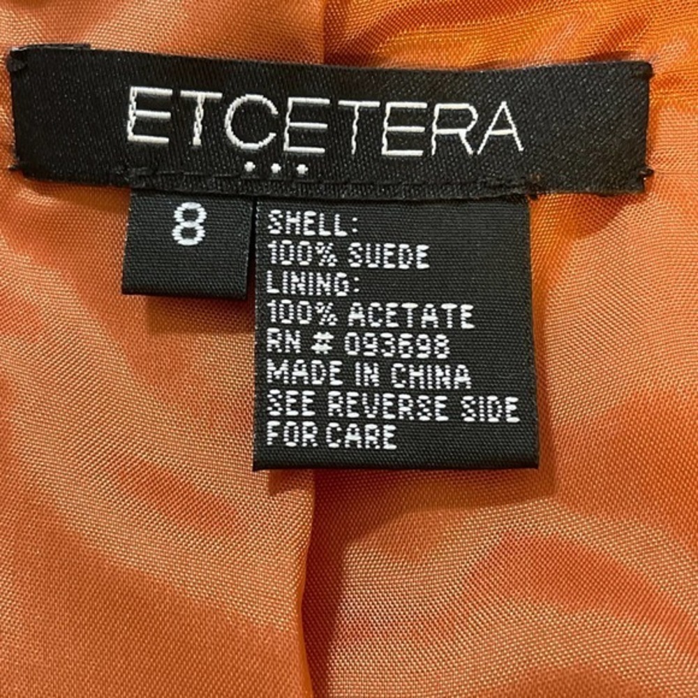 Orange Studded Women's Jacket - Picture 5 of 8